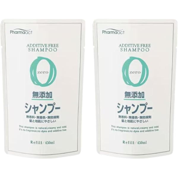 Amazon | 熊野油脂 ファーマアクト 無添加シャンプー 詰替 450mL 無